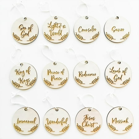 

Creative Pendant Christmas Tree Decor Letter Printed Eco-Friendly Wooden Pendant For Home Inside Fireplace Decoration