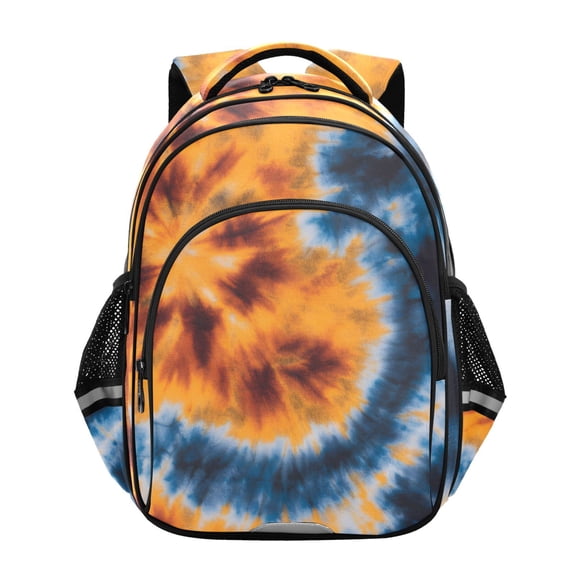 ALAZA Tie Dye Yellow School Backpack Elementary Bag Bookbag Travel Rucksack
