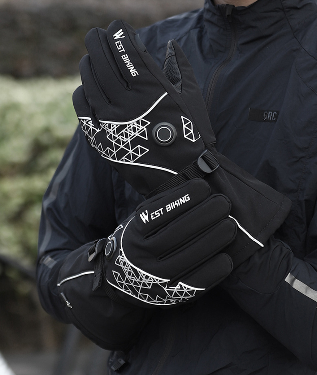 Heated Gloves, Rechargeable Heated Gloves for Men Women, Waterproof Electric Heating Ski Gloves with Touchscreen for Cold Weather Motorcycle Skiing Snowboarding Hiking Hunting Gifts