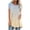 Khaki, variant on Ahuyic Women's Loose Plus Size Short-Sleeved Top,Summer Casual Daily Clothes For Women,Fashion Women Summer Loose Print Round-Neck T-Shirt Short Sleeve Casual Blouse