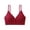 Wine, variant on Hrsba Front Closure Bras for Women Solid Color No Underwire Side Support Breathable Lightweight Daily Wear Soft Support