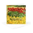 thumbnail image 5 of 3drose, Image of Happy Easter in German on Rows of Tulips, 6 Greeting Cards with Envelopes, 5 of 7