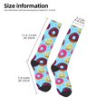 thumbnail image 2 of KLL Donuts Print Cool Socks Men's Women's Crew Socks Funny Crazy Novelty Stockings, 2 of 6