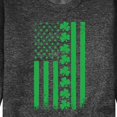 thumbnail image 3 of Instant Message - Lucky USA Flag - Men's Crew Neck Fleece Pullover, 3 of 7