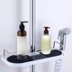 thumbnail image 2 of Estante de ducha telescópico ajustable de acero inoxidable, organizador de baño, soporte para jabón para champú y jabón, sin perforación para 19Mm-25Mm, 2 of 5