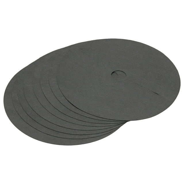 Unique Bargains 62cm Tree Mulch Ring Nonwoven Tree Protector Mat Plant Cover Black 8 Pack