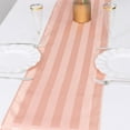 thumbnail image 2 of Efavormart 12"x108" Dusty Rose Satin Stripe Table Runner, Elegant Tablecloth Runner, 2 of 11