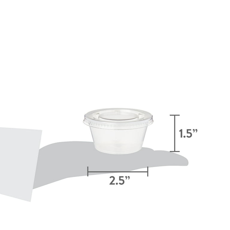 Disposable Plastic Portion Cups With Lids clear Portion - Temu