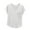 White, variant on HVOBTTY Women's Summer Casual Soft Solid Color V Neck Chest Pocket Short Sleeve Versatile Daily Basic Comfy Sport Tee Shirt White, XXL