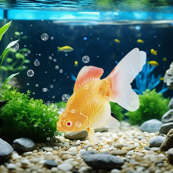 Artificial Aquarium Fishes Plastic Fish Realistic Artificial Moving Floating Colorful Goldfish Fake Goldfish Decoration Ornament for Aquarium Tank