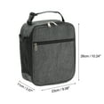 thumbnail image 5 of Unique Bargains 1 Pc Portable Insulated Lunch Bag Dark Gray, 5 of 5
