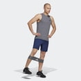 thumbnail image 4 of Pantalones cortos de entrenamiento adidas Essentials Woven para hombre, azul oscuro, 3XL, 4 of 8