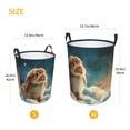 thumbnail image 3 of Balery Starry Sky Cloud Cute Rabbit Cesta de ropa redonda con asas, impermeable, independiente, para ropa, juguetes, dormitorio y familia-Medium, 3 of 6