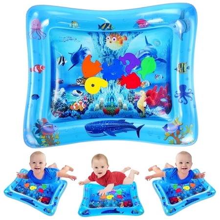 Vatos Tummy Time Inflatable Water Play Mat for Infants and Baby, Toddlers Toy Gifts Aged 3+ Months