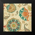 thumbnail image 2 of Pela 12x12 Black Modern Framed Museum Art Print Titled - Fall Paisley II, 2 of 5