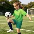thumbnail image 4 of Nilvkv Boys Sweatsuit, Boys Summer Outfits, Fast Dry Breathable Short Sleeve Jersey and Pocketed Shorts Set Training Green 8-10 Years, 4 of 8
