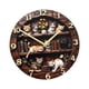 thumbnail image 1 of Reloj de pared colgante con diseño de gato, decorativo, sin tictac, creativo y estético. SX3 25 cm, 1 of 9