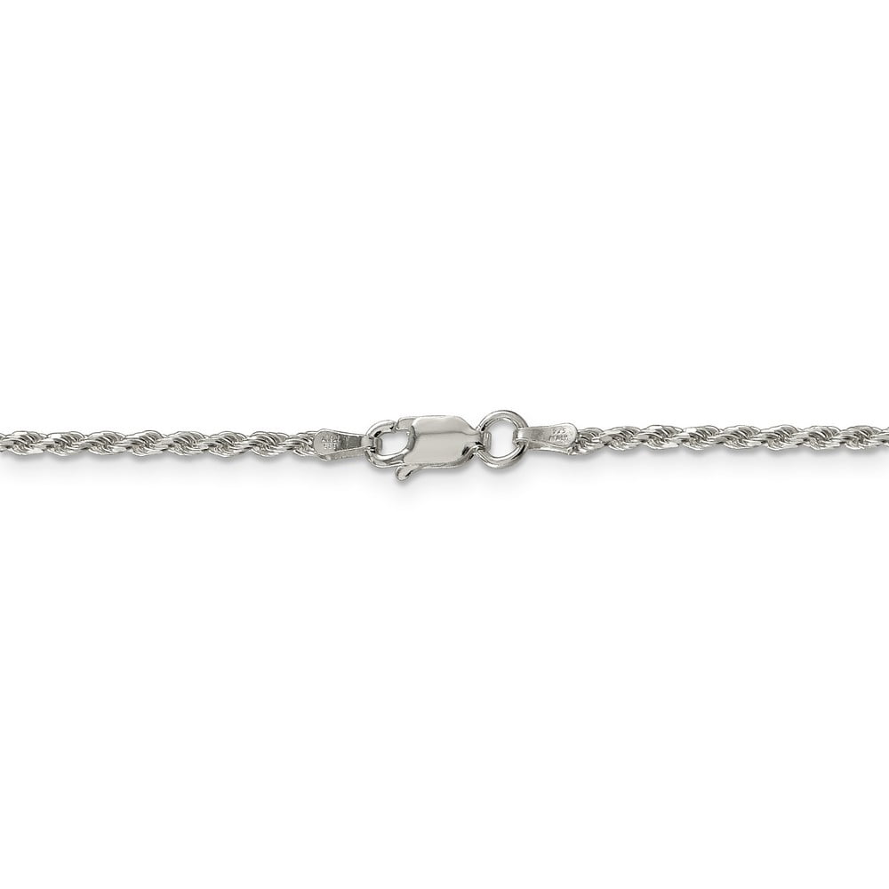 16 Inch Sterling Silver 1.75 mm Diamond 
