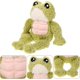 thumbnail image 4 of Muscle Frog Toy Funny Plush Frog Toy Stuffed Animal Doll Fluffy Puppet Cute Animal Ornament Kid Birthday Gift for Gift Decor Favors, 4 of 4