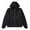 Black, variant on Mens Casual Lightweight Jacket Man Solid Color Knit Cardigan Drawstring Pockets Hooded Coat