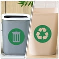 thumbnail image 3 of 2Pcs Square Green PVC Stickers for Trash Can Recycling with Simple Design 10.6x10.6in, 3 of 8