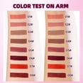 thumbnail image 5 of QIBEST-pintalabios líquido mate marrón oscuro, maquillaje de terciopelo resistente al agua, brillo de labios duradero, pigmento Sexy, tinte de labios rojo, cosméticos, 5 of 5