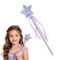 thumbnail image 2 of PLJFXXM Crystal Metal Star Fairy Wand with Ribbon for Girls Halloween Decorations(5Pcs), 2 of 9