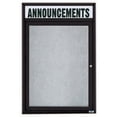 thumbnail image 3 of Aarco Products DCC4836RHB 36 in. W x 48 in. H Enclosed Aluminum Bulletin Board with Heater - Blue, 3 of 7