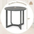 thumbnail image 3 of Costway 36 Inch Wood Dining Table for 2-4 People with Wing-shaped Pedestal Base Black, 3 of 10