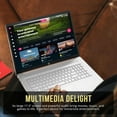 thumbnail image 6 of HP 17.3" HD+ BrightView Laptop, Intel Celeron N4120, 16GB RAM, 1.16TB Storage (1TB SSD + 160GB Docking Station Set), Intel UHD Graphics, Full-Size Keyboard, Webcam, Wi-Fi, Windows 11 Home, Rose Gold, 6 of 9