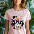 thumbnail image 5 of Spooky Cat Squad T-Shirt – Halloween Black Cat Costume Tee, Natural, Size L, 5 of 6