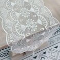 thumbnail image 7 of Long Table Runner Lace Embroidered Dresser Scarf Flower Doilies for Wedding Party Cabinet Dinner Tables, 7 of 7