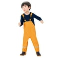 thumbnail image 2 of Rainwear for Kids,Toddler Waterproof Rain Pants Dungarees: Windproof Cute Suspender Trousers for Boys Girls, 2 of 8