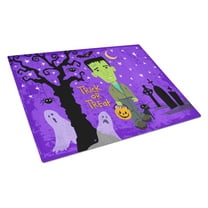 Caroline's Treasures Halloween Frankie Frankenstein Glass Cutting Board Large