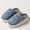 Blue, variant on Winter Waterproof Cloth Indoor Mules Couple Non-slip Slides Warm Fluffy Slippers for Women Men Ladies Home Casual Cotton Shoes (Beige,40-41)
