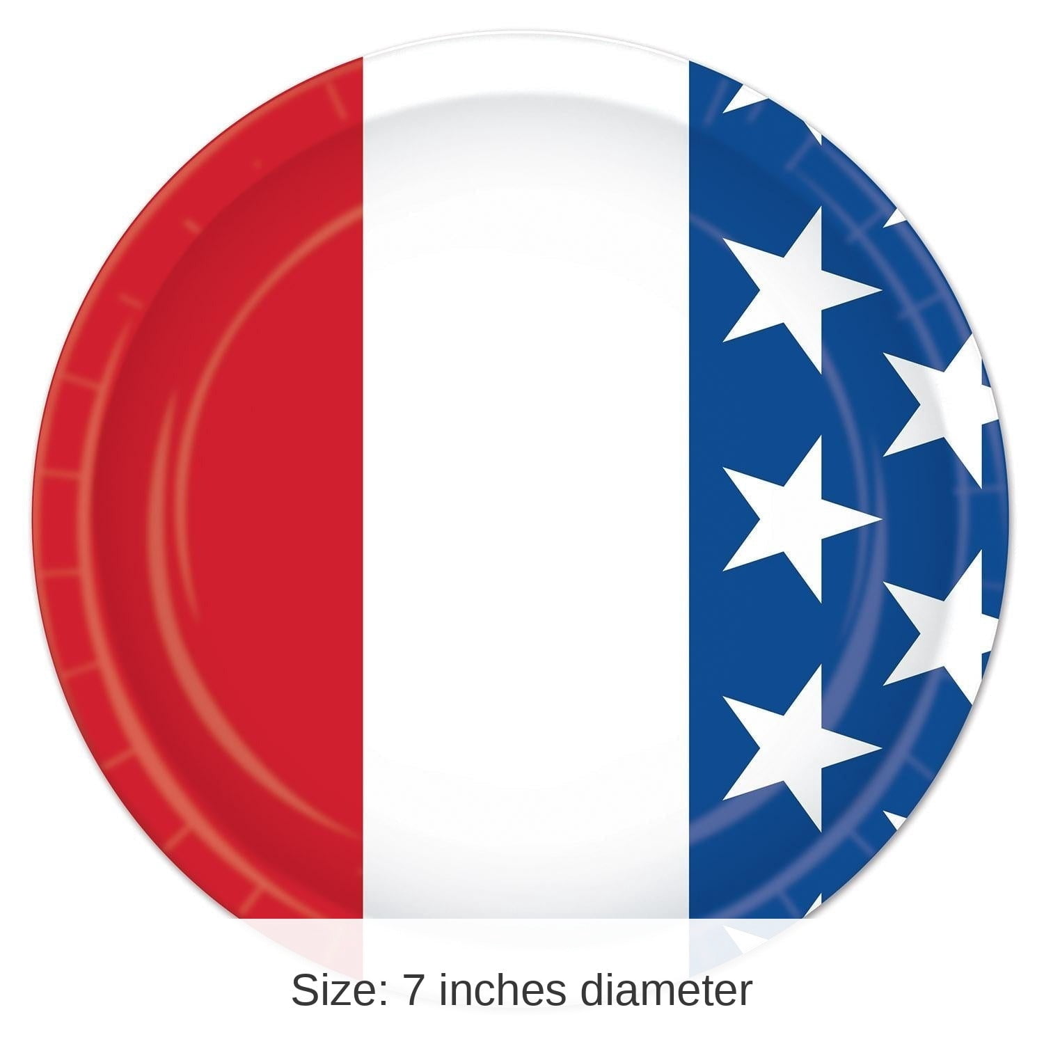 96 Pack Beistle Patriotic Theme Paper Plates 7 inch