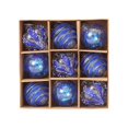 thumbnail image 5 of Hvmvliv Christmas Ornaments 9Pc 3.12inch Christmas Tree Ornament Boxed Shatterproof Hanging Balls Decor for Xmas Party Tree Decoration Blue, 5 of 6