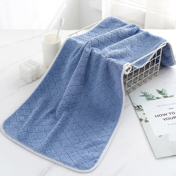 Manta, manta para sofá, toalla gruesa, suave, absorbente, de color liso, para el hogar, para lavar la cara, regalo, toalla facial