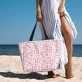 thumbnail image 6 of Sigee Cute Hand Drawn Hearts Print Extra Large Waterproof Beach Travel Bag with Zipper - Durable and Versatile for Vacation, Gym, and Daily Use, 6 of 7