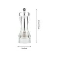 thumbnail image 2 of unbranded Molino Manual De Pimienta Y Sal Transparente Para Cocina Con Núcleo De Alta Dureza, 2 of 8
