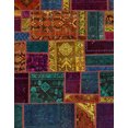 thumbnail image 1 of Ahgly Company Indoor Rectangle Abstract Coffee Brown Patchwork Area Rugs, 3' x 5', 1 of 6