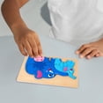 thumbnail image 4 of Rompecabezas de madera con formas de animales, juguete de desarrollo Montessori artesanal de madera Elefante, 4 of 7