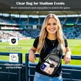 thumbnail image 4 of MoKo Clear Bag Stadium Approved with 5 Pockets & Adjustable Shoulder Strap for Concerts Festival Sports Events, 4 of 7