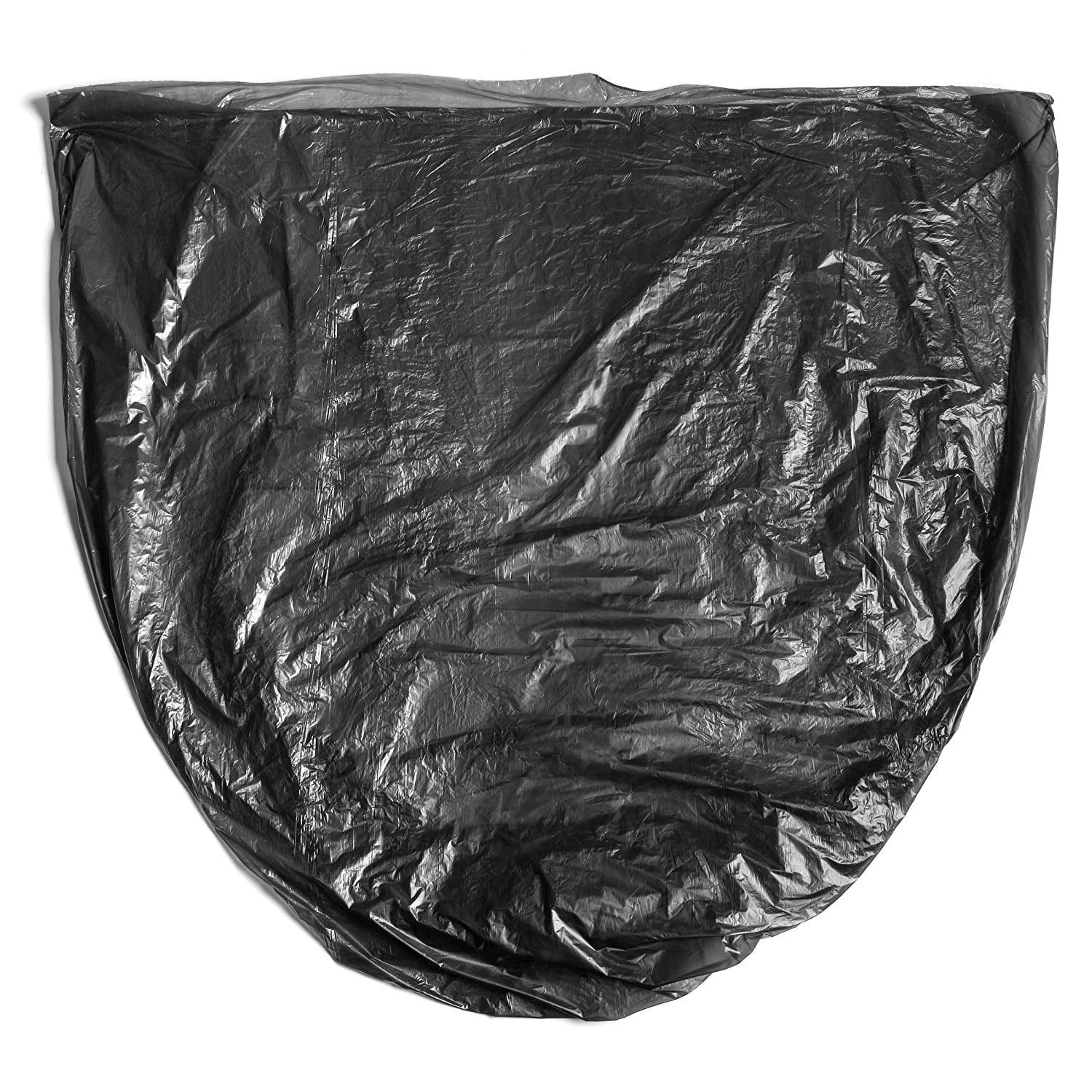 Aluf Plastics 7-10 Gallon 6 Micron (eq) Premium Black Trash Bags - 24" x 24" - Pack of 1000 - For Office, Kitchen, Bathroom, Commercial, Janitorial, Industrial, & Hospitality