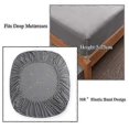 thumbnail image 4 of 2025 Fitted Bed Sheet With Elastic Band Solid Color Mattress Covers Protector For Single Double King Bed Cotton 120/150/180x200cm, 4 of 5