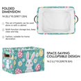 thumbnail image 2 of Yayeee Canvas Storage Basket with Handles for Shelves Fabric Bins Closet Organizer, Cartoon Easter Bunny, 2 of 8