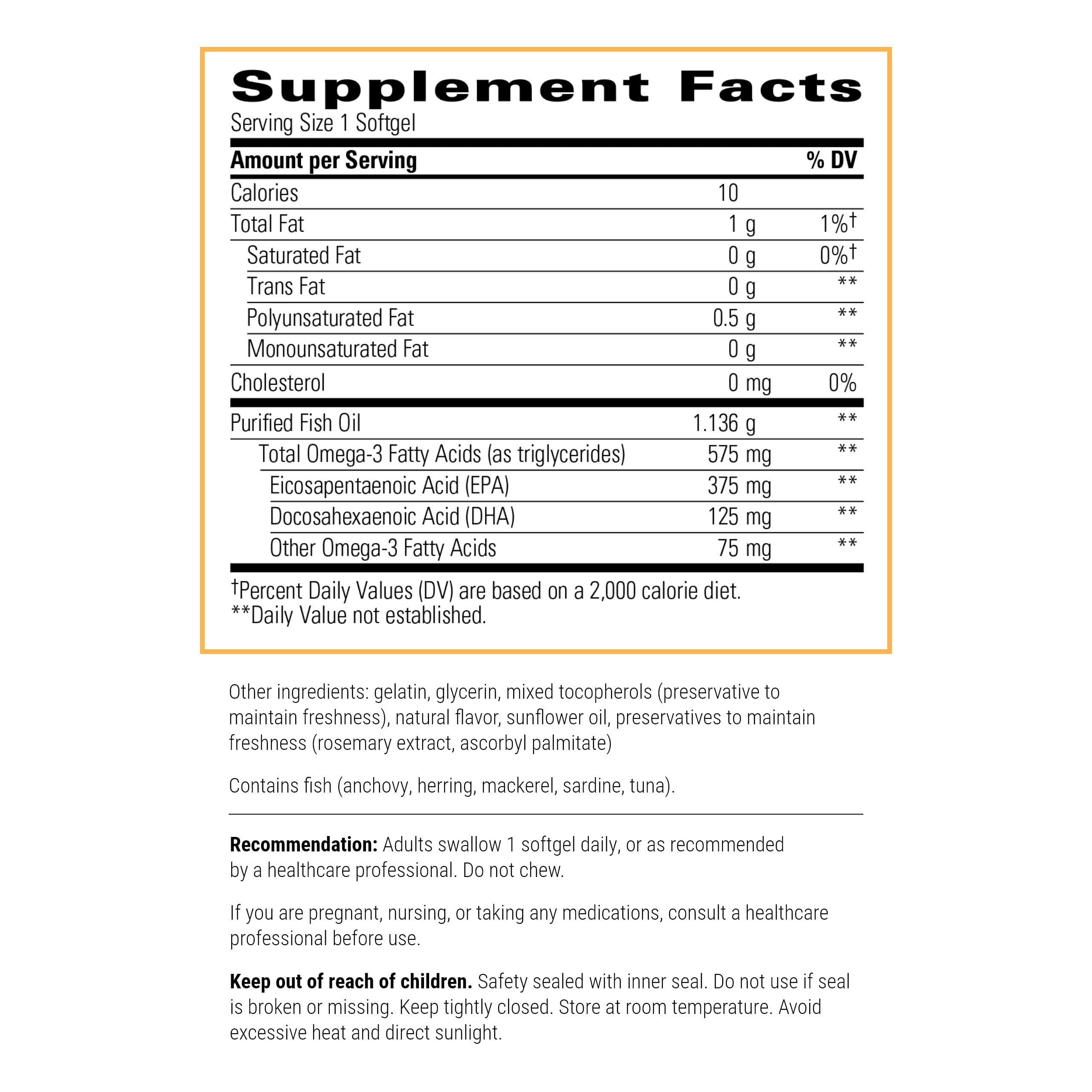 Integrative Therapeutics Pure Omega HP, For Heart Health Support*, 120 Softgels (120 Servings)