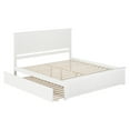 thumbnail image 3 of AFI Nantucket King Wood Platform Bed with Matching Footboard and Twin XL Trundle, White, 3 of 10
