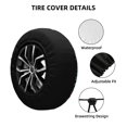 thumbnail image 2 of Sikiie Golf Accessories Print PVC Leather Spare Tire Wheel Cover Spare Tire Cover, for Car Truck SUV Camper Trailer Universal Fit-16 inch, 2 of 6