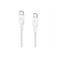 thumbnail image 6 of Belkin BoostCharge Braided USB-C to USB-C (2M/6.6ft) Fast Charging Cable 100W Power Delivery USB-IF for iPhone 16 Series, MacBook, iPad, Galaxy S25 Series, Pixel, Nintendo Switch 2 & More - White, 6 of 8